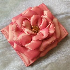 Silk flower wallet